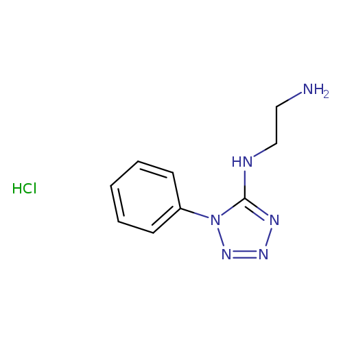 NCCNc1nnnn1c1ccccc1.Cl