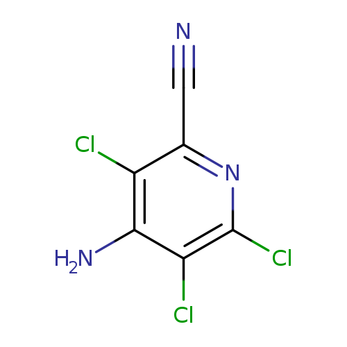 N#Cc1nc(Cl)c(c(c1Cl)N)Cl