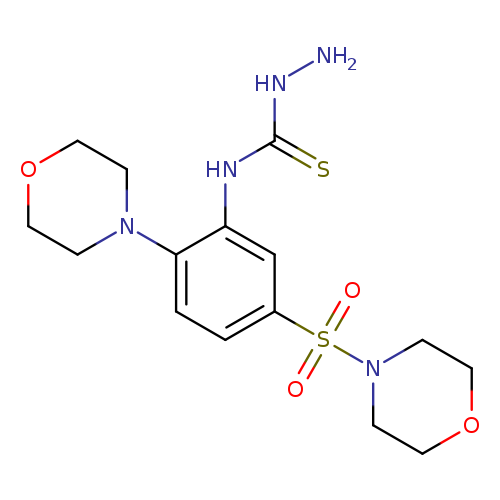 NNC(=S)Nc1cc(ccc1N1CCOCC1)S(=O)(=O)N1CCOCC1