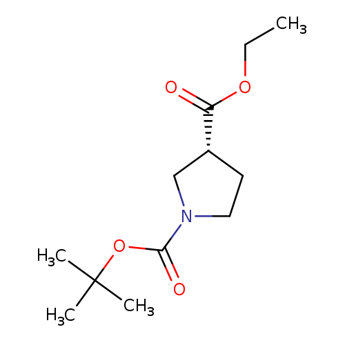 CCOC(=O)[C@@H]1CCN(C1)C(=O)OC(C)(C)C