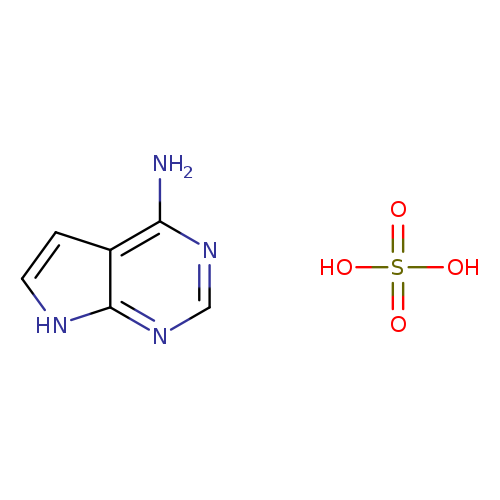 OS(=O)(=O)O.Nc1ncnc2c1cc[nH]2