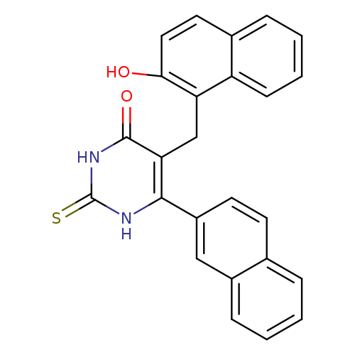 S=c1[nH]c(=O)c(c([nH]1)c1ccc2c(c1)cccc2)Cc1c(O)ccc2c1cccc2