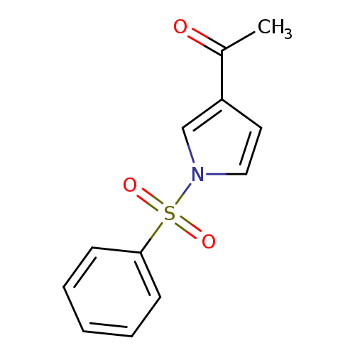 CC(=O)c1ccn(c1)S(=O)(=O)c1ccccc1