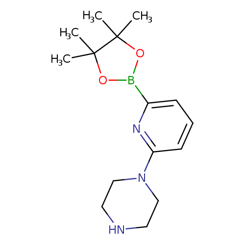 CC1(C)OB(OC1(C)C)c1cccc(n1)N1CCNCC1