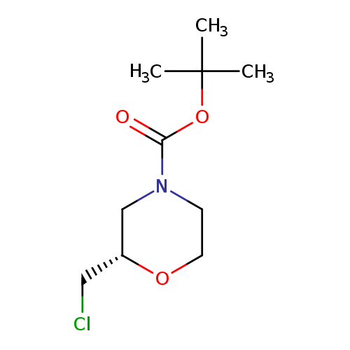ClC[C@H]1OCCN(C1)C(=O)OC(C)(C)C