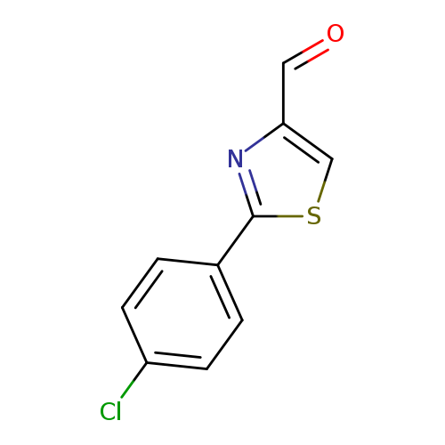 O=Cc1csc(n1)c1ccc(cc1)Cl