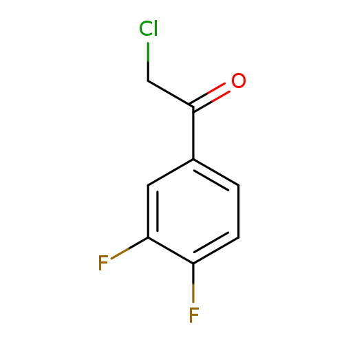 ClCC(=O)c1ccc(c(c1)F)F