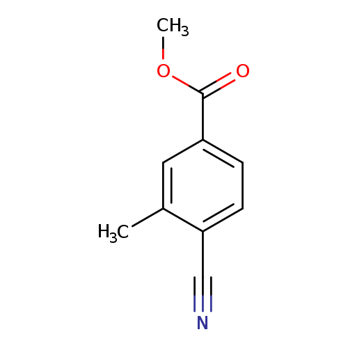 COC(=O)c1ccc(c(c1)C)C#N