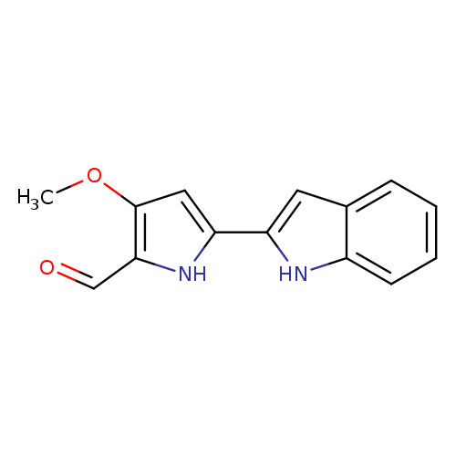 O=Cc1[nH]c(cc1OC)c1cc2c([nH]1)cccc2