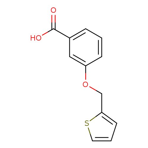 OC(=O)c1cccc(c1)OCc1cccs1