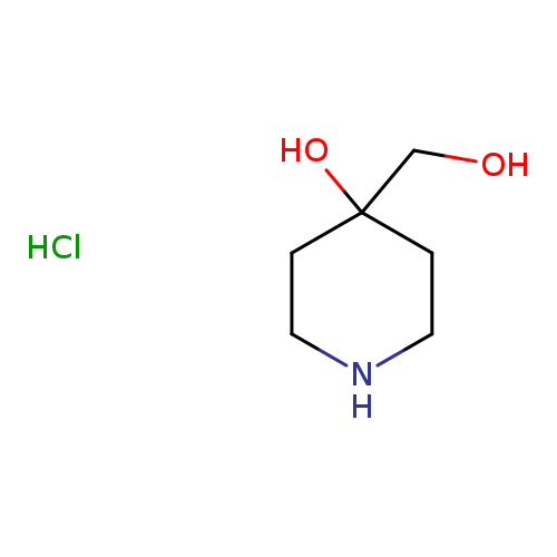 OCC1(O)CCNCC1.Cl