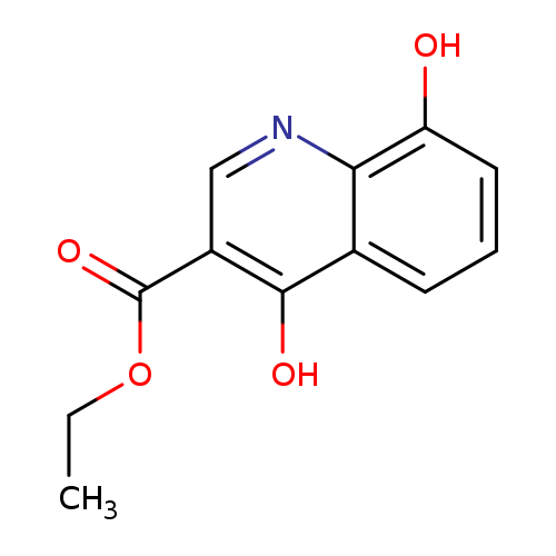 CCOC(=O)c1cnc2c(c1O)cccc2O
