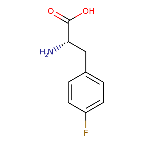 N[C@H](C(=O)O)Cc1ccc(cc1)F