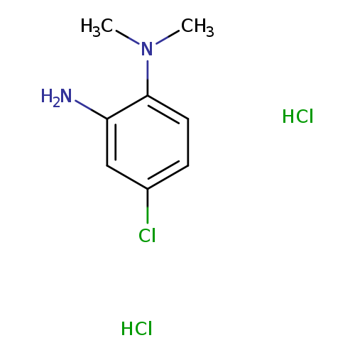 Clc1ccc(c(c1)N)N(C)C.Cl.Cl