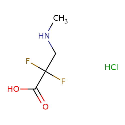 CNCC(C(=O)O)(F)F.Cl