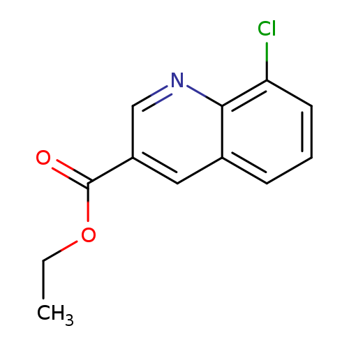 CCOC(=O)c1cnc2c(c1)cccc2Cl