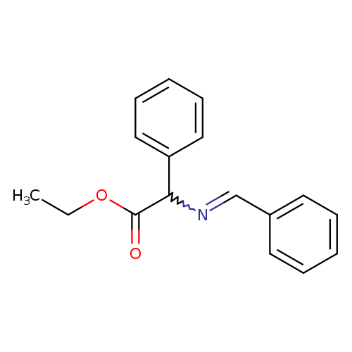 CCOC(=O)C(c1ccccc1)N=Cc1ccccc1