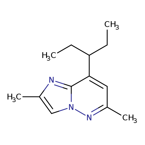 CCC(c1cc(C)nn2c1nc(c2)C)CC