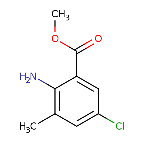 COC(=O)c1cc(Cl)cc(c1N)C
