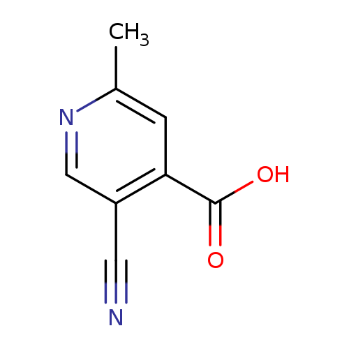 N#Cc1cnc(cc1C(=O)O)C