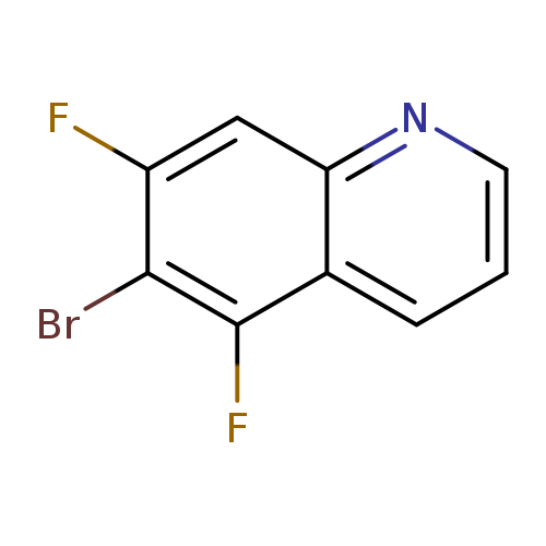 Fc1cc2ncccc2c(c1Br)F