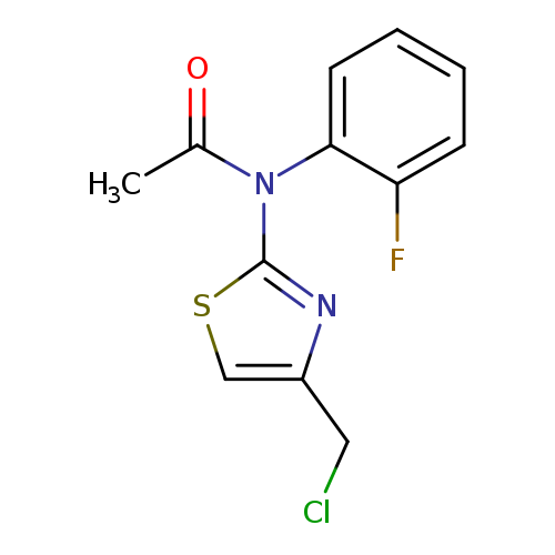 ClCc1csc(n1)N(c1ccccc1F)C(=O)C