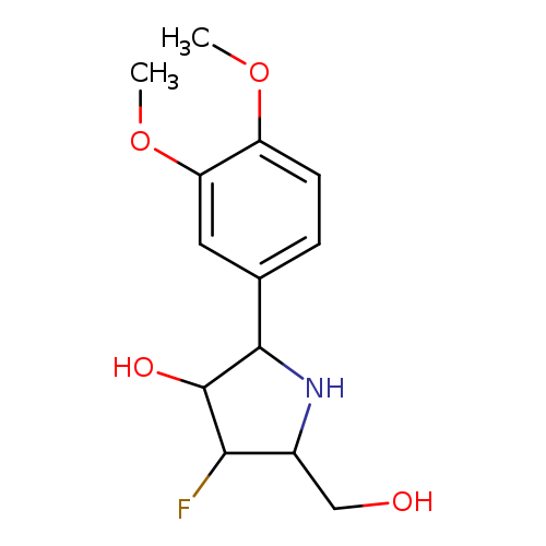 OCC1NC(C(C1F)O)c1ccc(c(c1)OC)OC