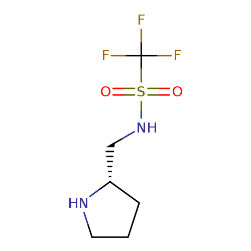 O=S(=O)(C(F)(F)F)NC[C@@H]1CCCN1