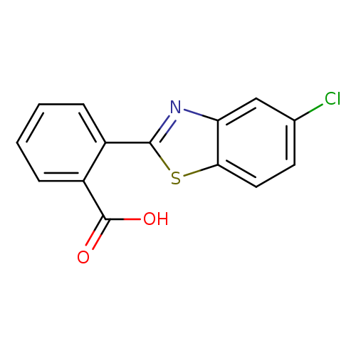 Clc1ccc2c(c1)nc(s2)c1ccccc1C(=O)O