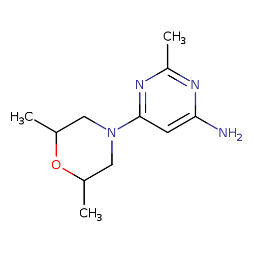 CC1OC(C)CN(C1)c1cc(N)nc(n1)C