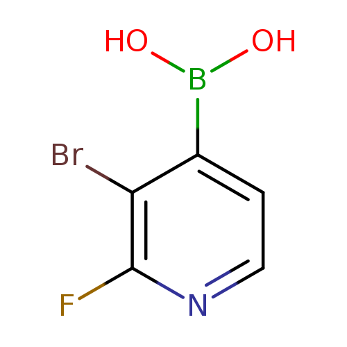 OB(c1ccnc(c1Br)F)O