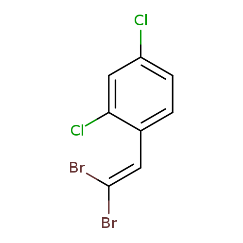 BrC(=Cc1ccc(cc1Cl)Cl)Br