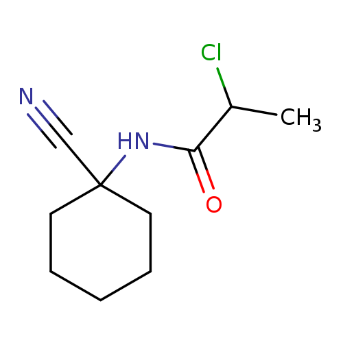 CC(C(=O)NC1(CCCCC1)C#N)Cl