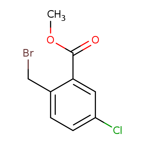 COC(=O)c1cc(Cl)ccc1CBr