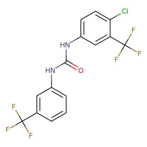 O=C(Nc1ccc(c(c1)C(F)(F)F)Cl)Nc1cccc(c1)C(F)(F)F