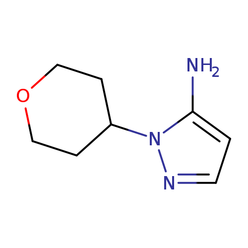 Nc1ccnn1C1CCOCC1