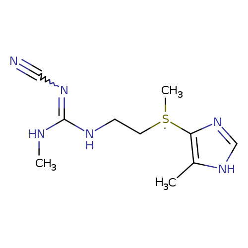 C[S](c1nc[nH]c1C)CCNC(=NC#N)NC