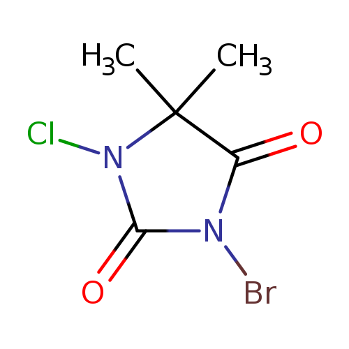 BrN1C(=O)N(C(C1=O)(C)C)Cl