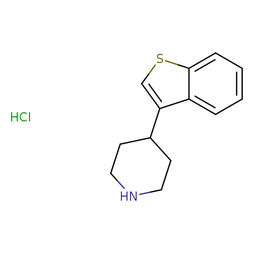 N1CCC(CC1)c1csc2c1cccc2.Cl