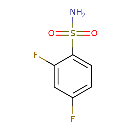 Fc1ccc(c(c1)F)S(=O)(=O)N