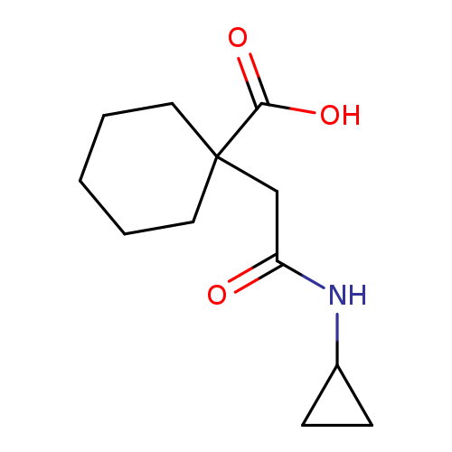 O=C(CC1(CCCCC1)C(=O)O)NC1CC1