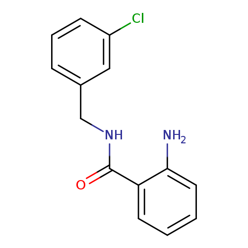 Clc1cccc(c1)CNC(=O)c1ccccc1N