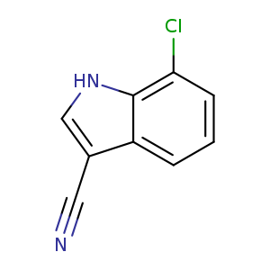 N#Cc1c[nH]c2c1cccc2Cl