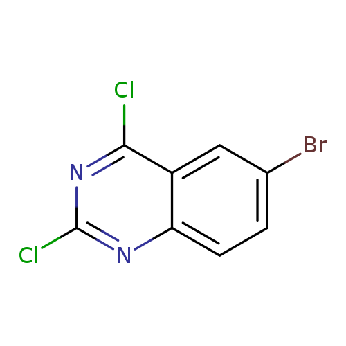 Brc1ccc2c(c1)c(Cl)nc(n2)Cl