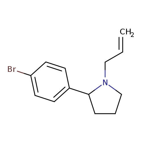 C=CCN1CCCC1c1ccc(cc1)Br