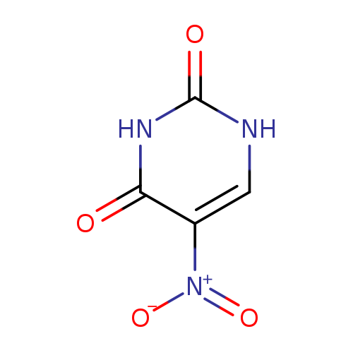 [O-][N+](=O)c1c[nH]c(=O)[nH]c1=O