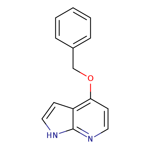 c1ccc(cc1)COc1ccnc2c1cc[nH]2