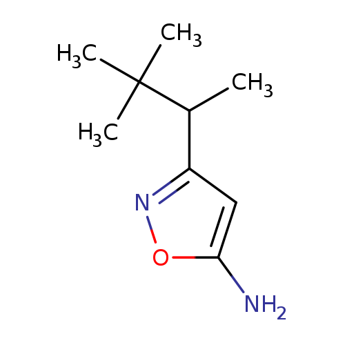 CC(C(C)(C)C)c1noc(c1)N