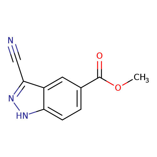 COC(=O)c1cc2c(n[nH]c2cc1)C#N