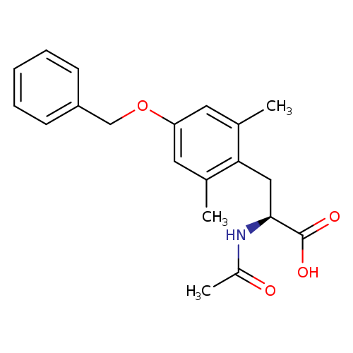 CC(=O)N[C@H](C(=O)O)Cc1c(C)cc(cc1C)OCc1ccccc1
